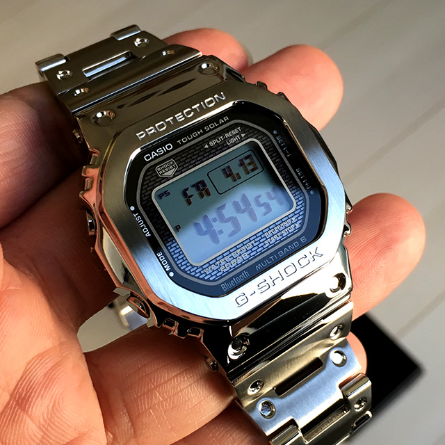 時計【新品】G-SHOCK GMW-B5000D-1JF フルメタル シルバー