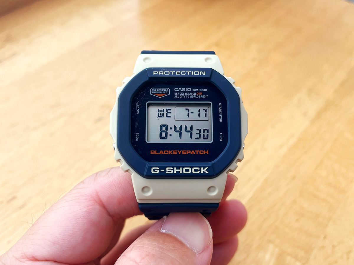 G-SHOCKとBlackEyePatchコラボモデル「DW-5610BEP-2JR」